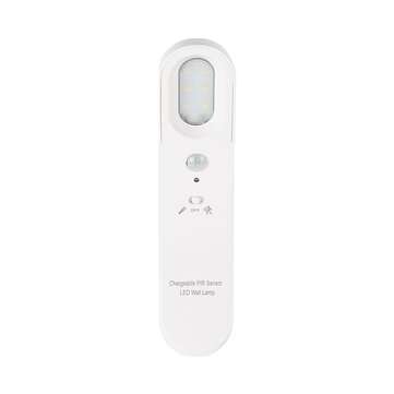 I-01 USB Charging PIR Induction Wall Lamp 3000K/6500K 360... (LIGHT COLOR: YELLOW | COLOR1: WHITE)