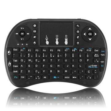 I8 Portuguese Version 2.4G Wireless Mini Keyboard Touchpad Air Mouse (COLOR.: BLACK)