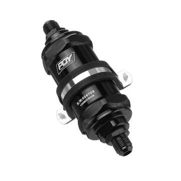 Inline Fuel Filter E85 Ethanol With 100 Inline Fuel Filter Inlet -8 AN / Outlet