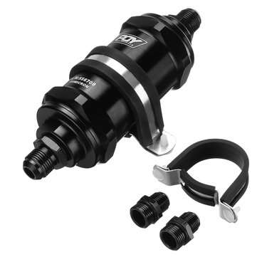 Inline Fuel Filter E85 Ethanol With 100 Inline Fuel Filter Inlet -8 AN / Outlet