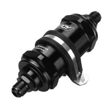 Inline Fuel Filter E85 Ethanol With 100 Inline Fuel Filter Inlet -8 AN / Outlet