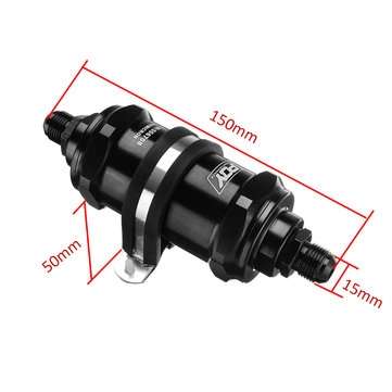 Inline Fuel Filter E85 Ethanol With 100 Inline Fuel Filter Inlet -8 AN / Outlet