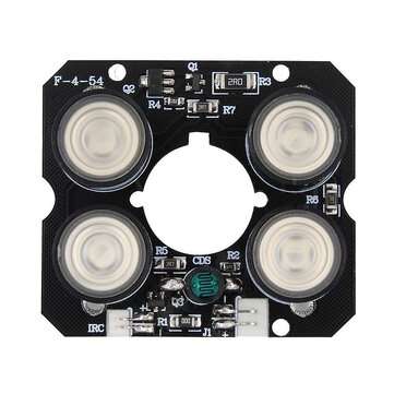 IR LED Board for CCTV Camera 4*Array IR LED Spot Infrared Light Board Night Vision 850nm DC12V
