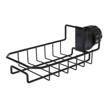Iron Faucet Rack Bathroom Bathroom Simple Hanging Basket Kitchen Sink Rag Drain S... (COLOR.: WHITE)