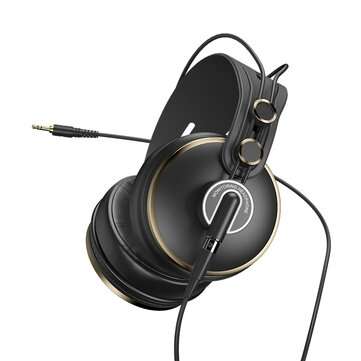 ISK HD-9999 HD Monitor Headphones Noise Cancelling Stereo Fully Enclosed Monitorin... (COLOR: BLACK)