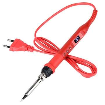 JCD 908U 100W Electric Soldering Iron 220V/110V Lighting Multi-function button... (PLUG: 220VEUPLUG)