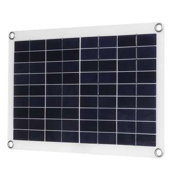 JH-10 12V/5V Monocrystalline Solar Panel Battery Charger with Single USB Interface