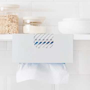 Jordan&Judy Portable Iron Under Shelf Hanging Holder Hanging Tissue Storage Rack Kitchen Storage No