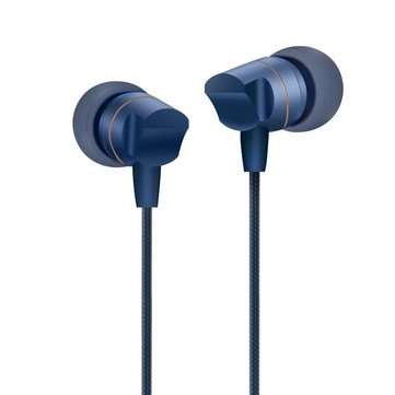 Joyroom Heavy Bass Earphone 3D Stereo In-ear Braided Wired Control Headphone with Mic (COLOR.: BLUE)