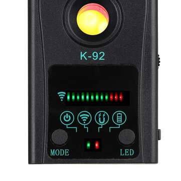 K92 Portable Camera Detector IR Scanner GPS Detector Anti-peeping Anti-tracking