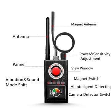K88 Eavesdropping Anti-spyware Detector Mini Hidden Security Camera GSM GPS Tracker Eavesdropping Fi
