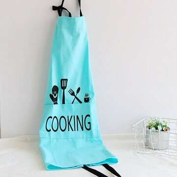 KC-APR04 Cotton Linen Dirty Proof Chef Apron Fashion Lattice Unisex Women Ma... (COLOR.: LIGHTGREEN)