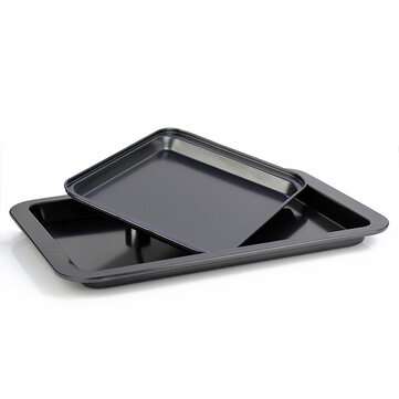 KC-OP03 Stainless Steel Non-stick Rectangular Cake Mold Bread Cookie Sheet Tray Oven Pan (STYLE: L)