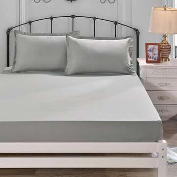 KC-XY168 Bed Sheet Soft Fitted Sheet Breathable Elastic Mattr... (BED SIZE: TWINSIZE | COLOR.: GREY)