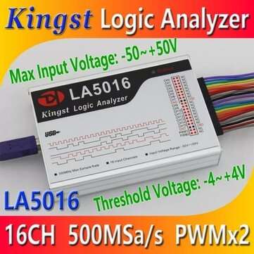Kingst LA5016 USB Logic Analyzer 500M Max Sample Rate 16 Channels 10B ... (TYPE: LA5016(16CHANNELS))