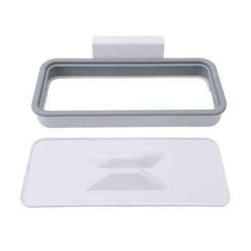 Kitchen Square Garbage Bag Holder Trash Rack Bag Holder Cupboard Door Back Hanging Drawer Storage Ra