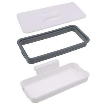 Kitchen Square Garbage Bag Holder Trash Rack Bag Holder Cupboard Door Back Hanging Drawer Storage Ra