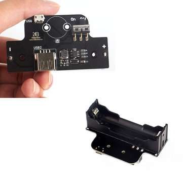 KittenBot Chargeable 18650 Lithium Battery Holder Storage Box With Switch & USB Interface for