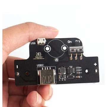 KittenBot Chargeable 18650 Lithium Battery Holder Storage Box With Switch & USB Interface for