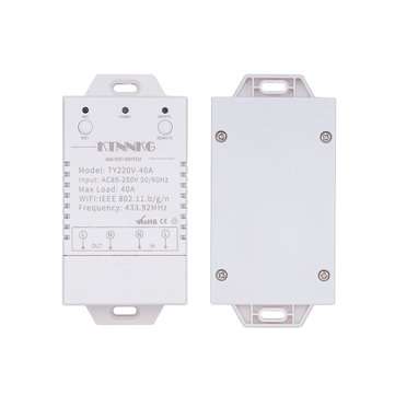 KTNNKG 40A 433Mhz 1Gang 4000W AC90-250V Latest Version TUYA Smart Life APP WIFI Smart Switch Socket
