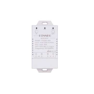 KTNNKG 40A 433Mhz 1Gang 4000W AC90-250V Latest Version TUYA Smart Life APP WIFI Smart Switch Socket