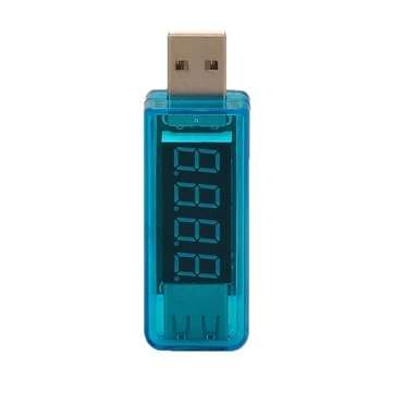 KW-202 Digital Display USB Portable Tension Tester Volt Meterr Battery Tester - Blue