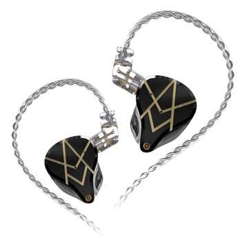 KZ ASX 3.5mm Wired Earphone 20BA Balanced Armature Units HiFi Ste... (TYPE: WITHMIC | COLOR.: BLACK)