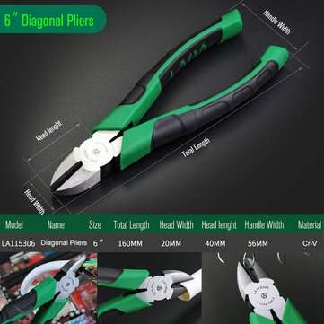 LAOA Wire Cutter Japan Type Long Nose Pliers Cr-V Fishing Pliers Fish Tools Ste... (MODEL: LA115306)