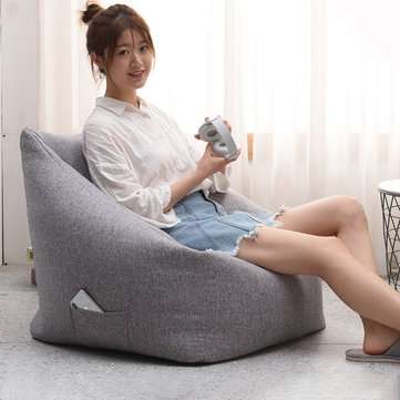Large Bean Bag Chairs Seat Couch Sofa Cover Indoor Lazy For Adults Kids Multic... (COLOR.: DARKGREY)