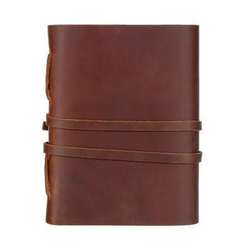 Leather Journal Travel Notebook, Handmade Vintage Leather Bound Writing Notebook ... (COLOR.: BROWN)
