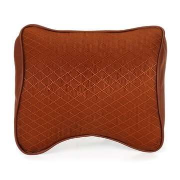 Leather Memory Foam Car Pillow (COLOR1: COFFEE)