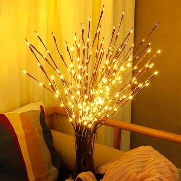 LED Branch Simulation Nordic Style Home Indoor Decor Table Lamp Creative... (LIGHT COLOR: WARMWHITE)