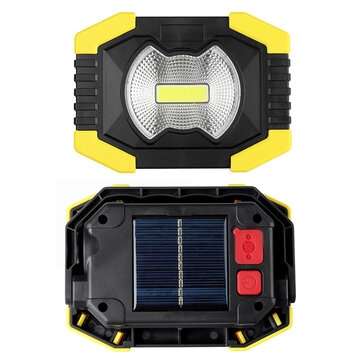 LED Floodlight USB/Solar Charging Rechargeable Work Lamp Out... (TYPE: 916ASOLARTYPEYELLOW)