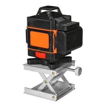 LED Display Green Light Laser Level 3D 360 12 Line Cross Self Leveling Measure Tool (PLUG: EUPLUG)