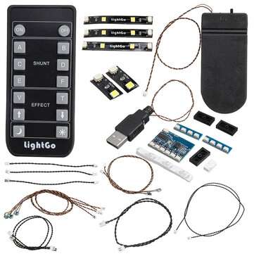 LED Light Lighting Kit Only for LEGO 10277 Crocodile Locomotive Car Bricks Toys (TYPE: WITHREMOTE)