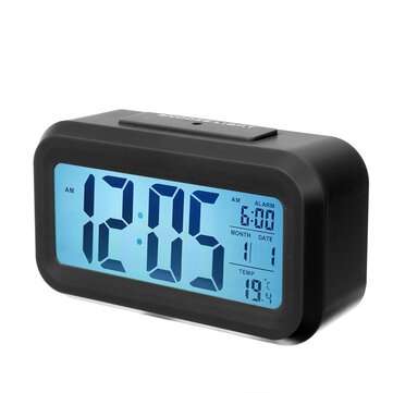 LED MuteBacklit Electronic Clock Digital Clock Leds Electronic Clock (COLOR: BLACK)