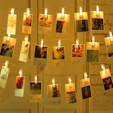 LED Photo Clip Light 10... (TYPE: LARGECLIP | LIGHT COLOR: COLOURFULLIGHT | LED QUANTITY: 1.5M10LED)