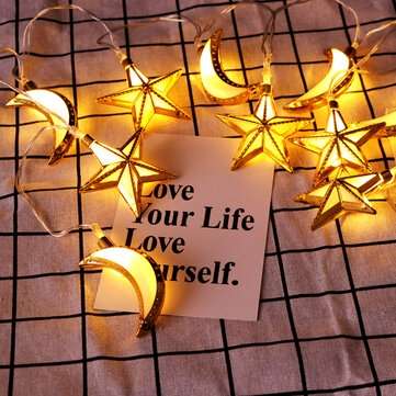 LED Sky Star Christmas Fairy String Lights Wedding Xmas Holiday Lamp Ram... (LIGHT COLOR: WARMWHITE)
