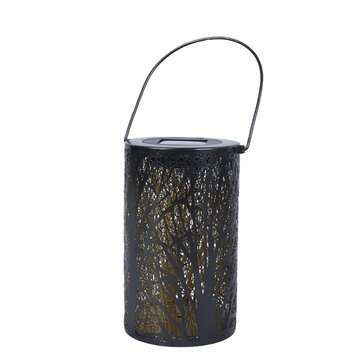 LED Solar Lantern Hanging Light with Handle Solar Lantern Waterproof Solar Landscape Lantern Shadow