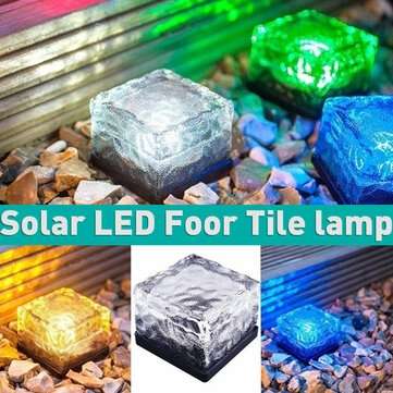 LED Solar Power Buried Light Waterproof Ice Cube Ground Lawn Lamp Outdoor... (LIGHT COLOR: COLORFUL)