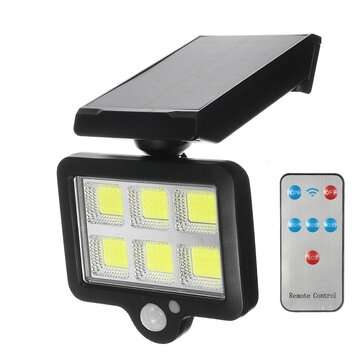 LED Solar PIR Motion Sensor Street Light Outdoor Garden Wall Security Flood (LED QUANTITY: 120COB)