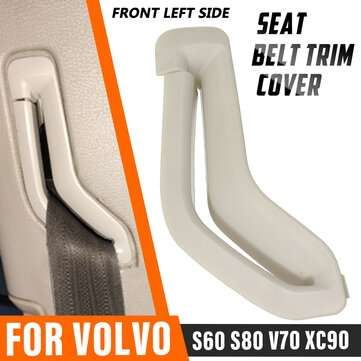 Left / Right Front Selector Gate Seat Belt Trim Cover 39885877 39885875 For Volvo S60 S... (TYPE: 1)