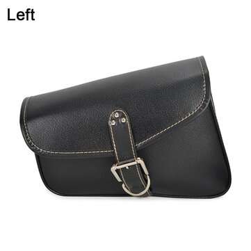 Left/Right Motorcycle Swingarm Side Saddlebag Tool Bags Pu Leather Retro Waterproof ... (TYPE: LEFT)