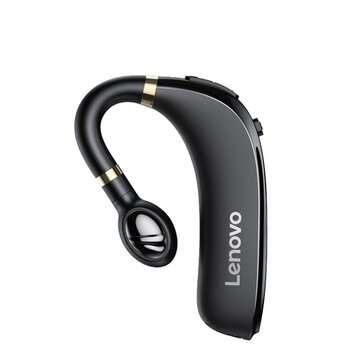 Lenovo HX106 bluetooth 5.0 Headset Wireless Earphone Single Ear HiFi Sound Noise R... (COLOR: BLACK)