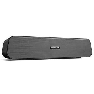 Lenovo B09 3.5mm USB Wired Speaker Multimedia Desktop Loudspeaker 52mm Dual Driver... (COLOR: BLACK)