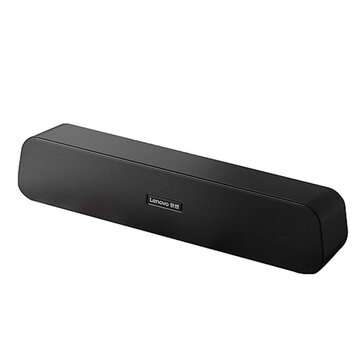 Lenovo BMS09 Desktop Speaker Stereo Music Surround Subwoofer Speaker For Macbook L... (COLOR: BLACK)