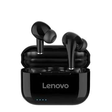 Lenovo LP1S TWS bluetooth 5.0 Earphone Wireless Earbuds HiFi Stereo Noise Cancelli... (COLOR: BLACK)