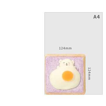 LEnWA Soft Bear Notebook Creative Soft PU Bear Shape Cover Bread Cute Hand Book Deco... (TYPE: TARO)