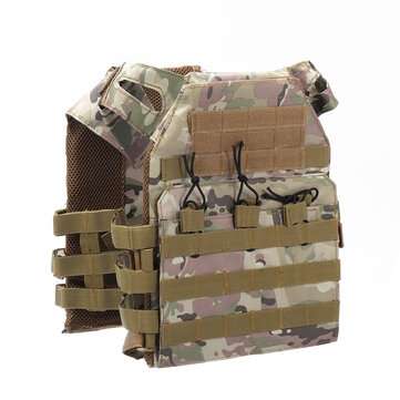 Lightweight Plate Carrier Tactical Vest Military Hunting Airsoft Combat Po... (COLOR.: CPCAMOUFLAGE)