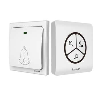 Linptech G1 Self-power Waterproof wireless Doorbell No Battery Home 25 Chime 1 Butt... (TYPE: B5PCS)